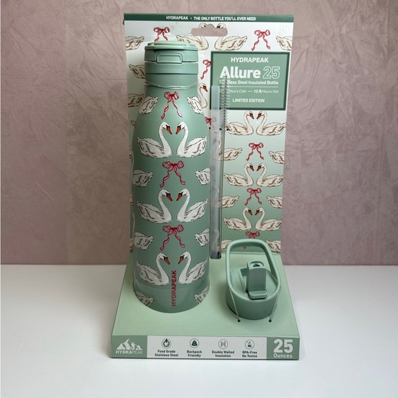 Hydrapeak Other - Hydrapeak Allure 25 Insulated Bottle - Green with Swan Design